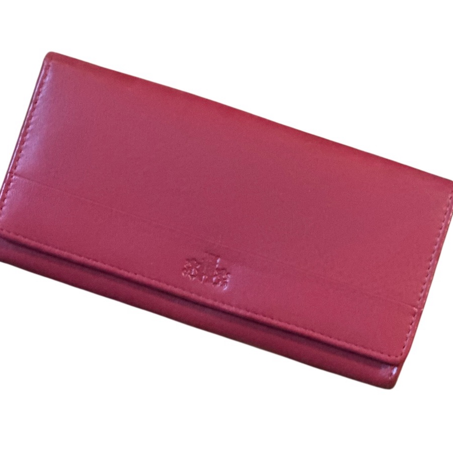 Womens Firenze Red Leather Wallet Continental Nwot